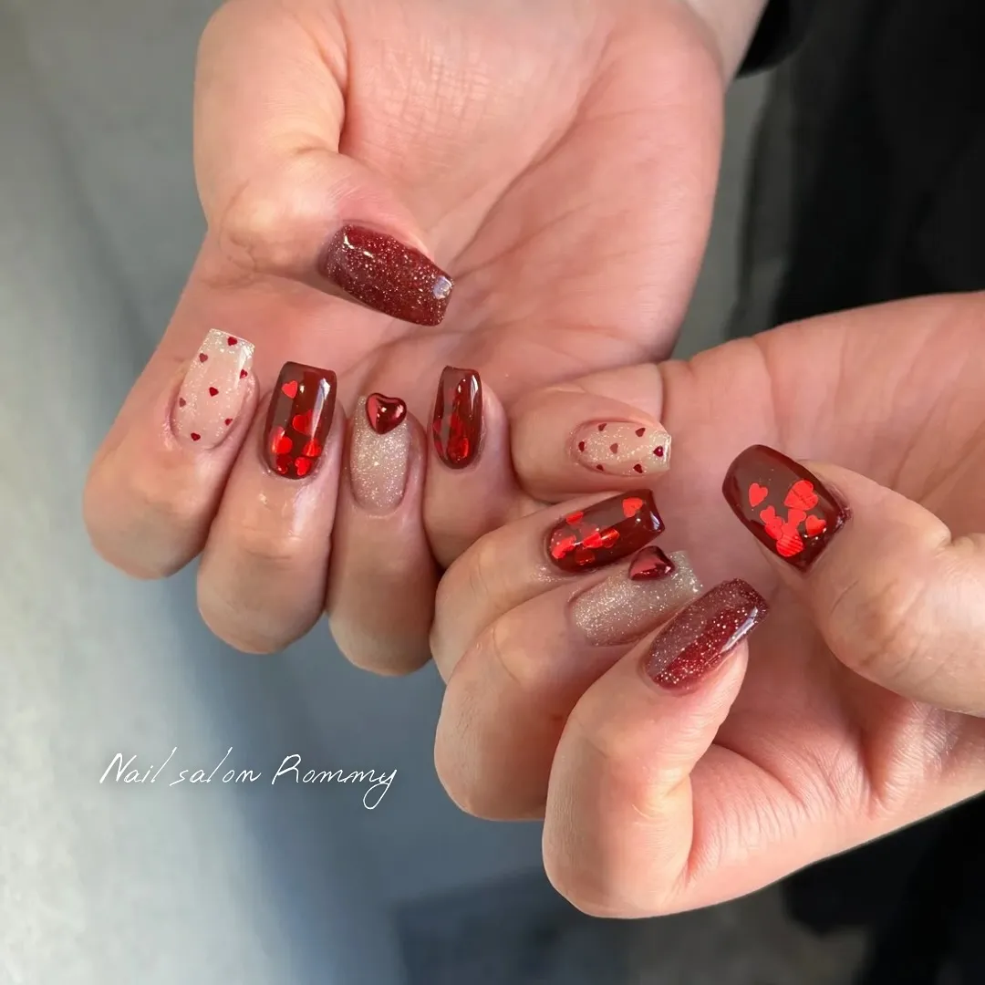 Valentine nail♡