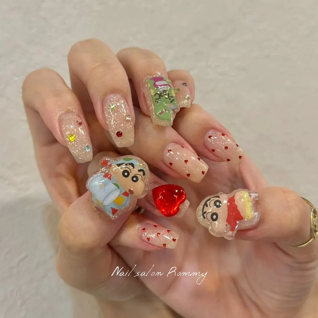 Rommyで流行りのBONBON DROP nail🩷🩷