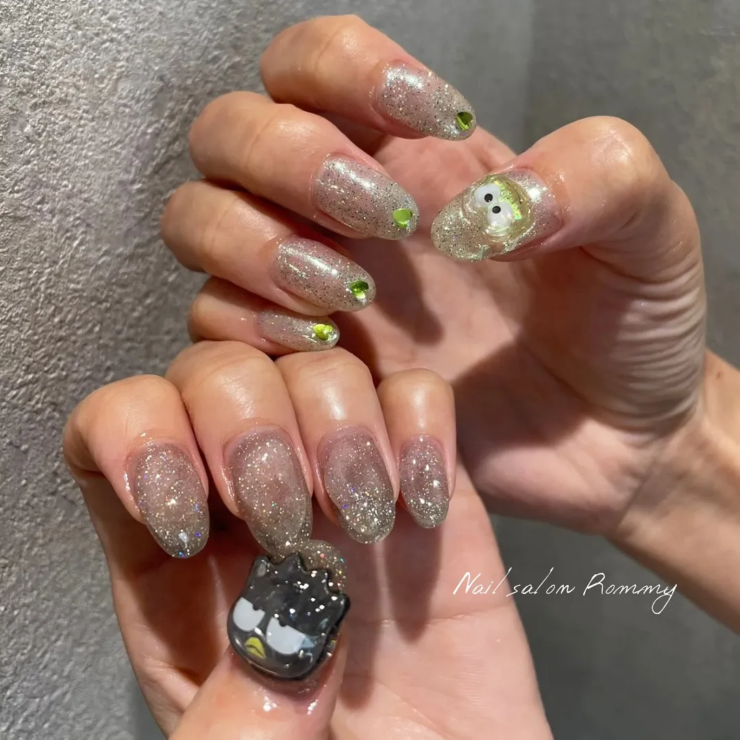 Rommyで流行りのBONBON DROP nail🩷🩷