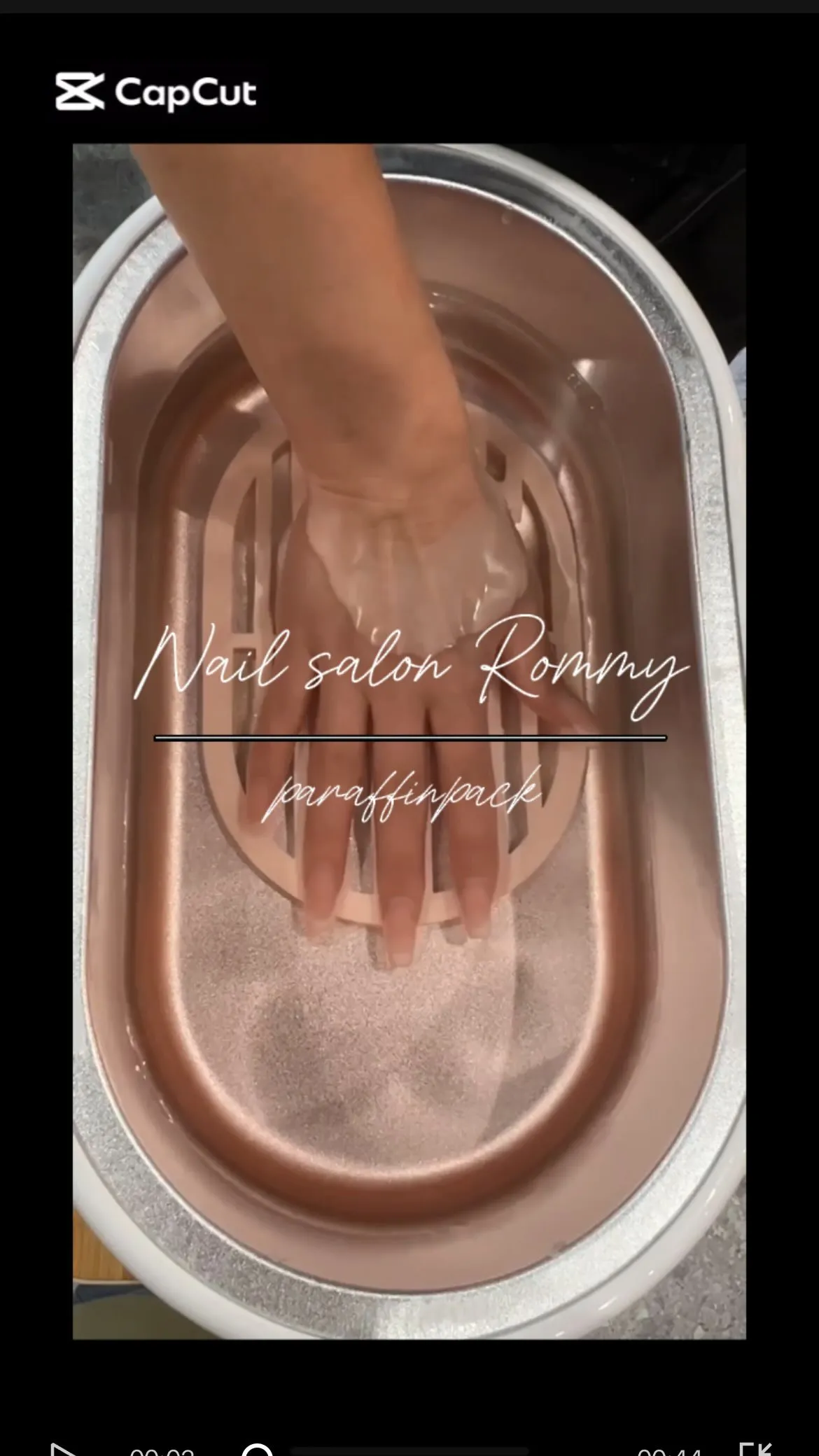 おすすめオプションメニューのパラフィンパック♡